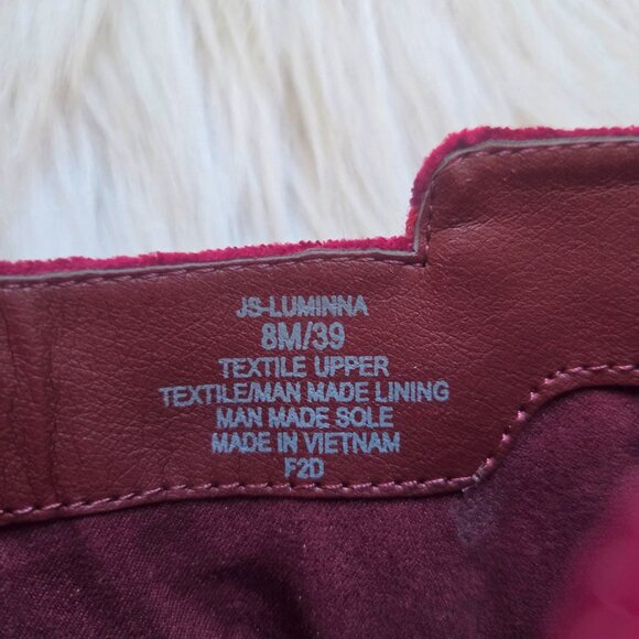 NEW JESSICA SIMPSON Embellished Buckle Crushed Velvet Block-Heel Booties Size 8 - Picture 12 of 13